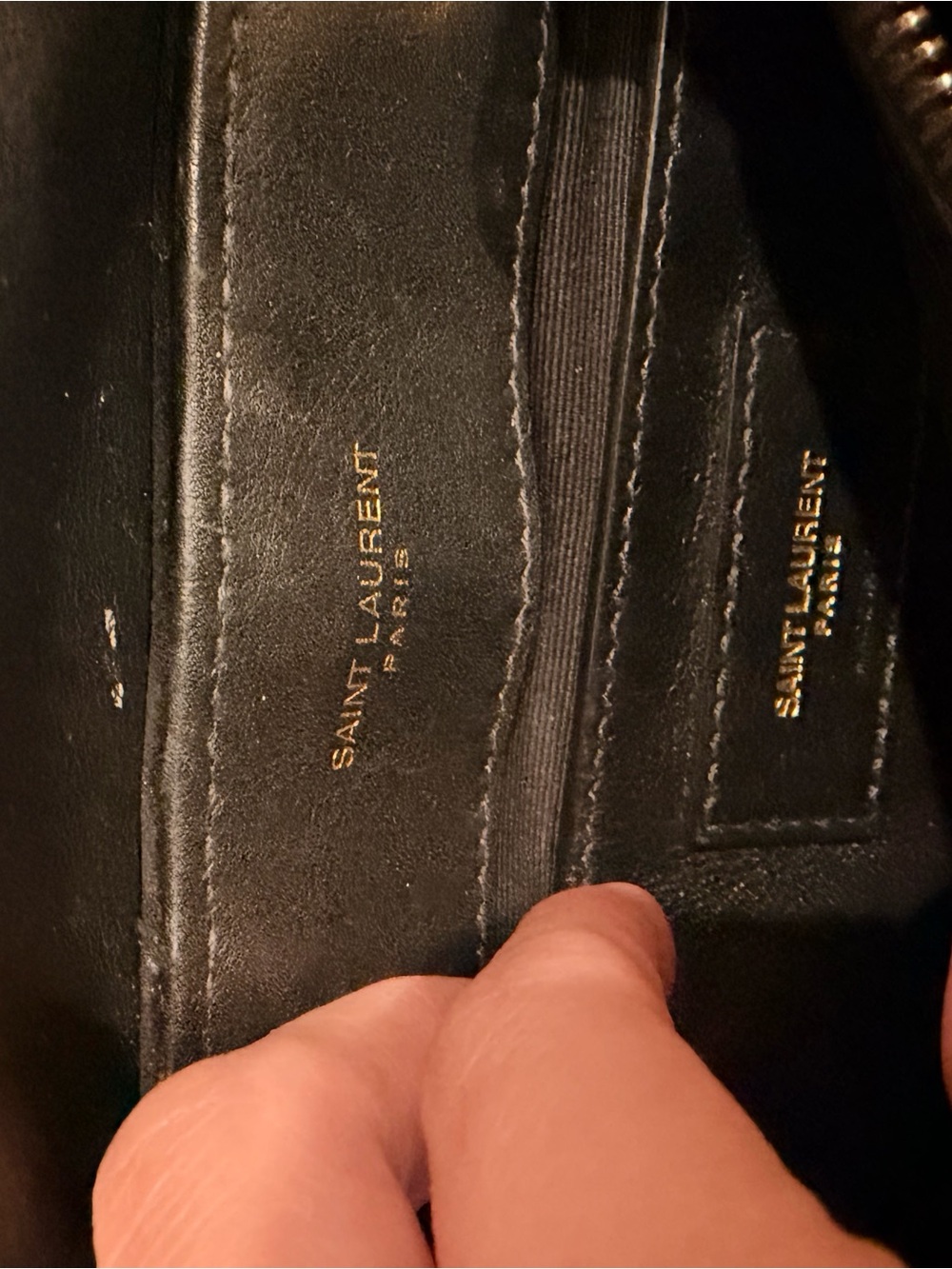 Saint Laurent Suede Calfskin Y Quilted Monogram Small Loulou Chain Satchel Black - Picture 7 of 9
